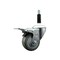 Service Caster 3'' Gray Poly Swivel 7/8'' Expanding Stem Caster Total Lock Brake SCC-EXTTL20S314-PPUB-78 - alternate 1